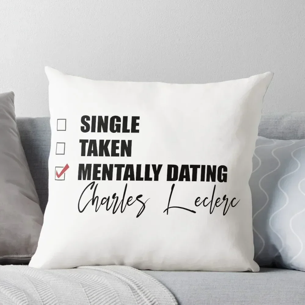 Mentally Dating Charles Leclerc Throw Pillow ornamental pillows Christmas Covers For Cushions pillow