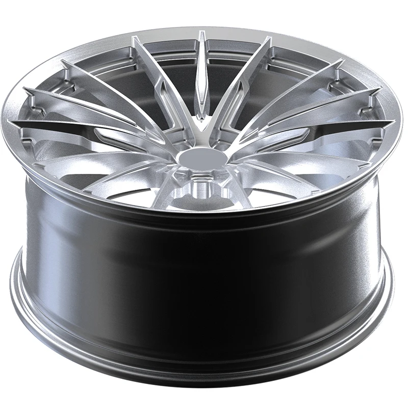 Finitura lucidante personalizzata Ruote per auto da corsa da 18-26 pollici Cerchioni forgiati 5 * 130 con labbro lucido