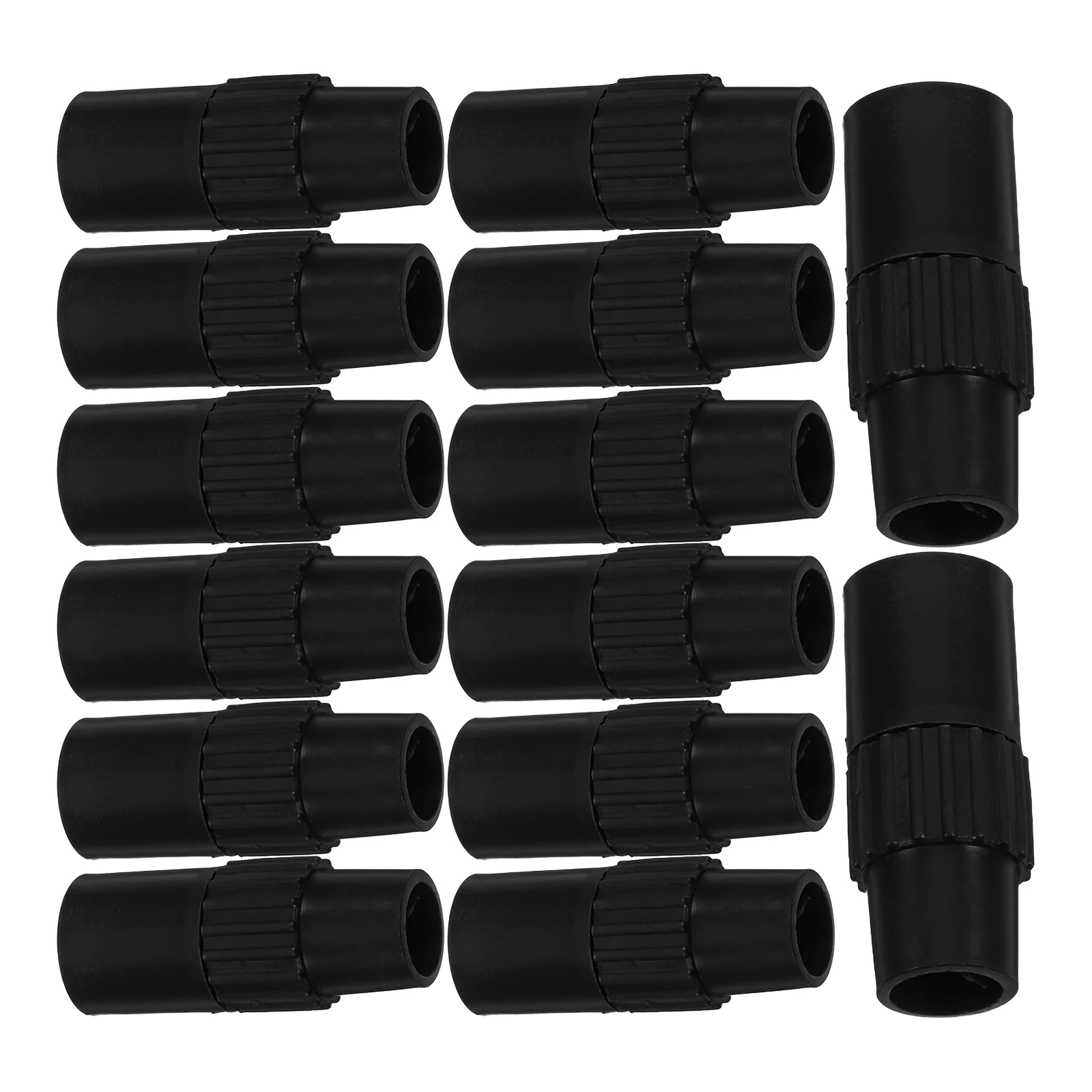 

20 Pcs Telescopic Rod Lock Closet Hanging Rods Plastic Adjustable Shelf Tension Supports Clip Shelves Hardware for Shelving