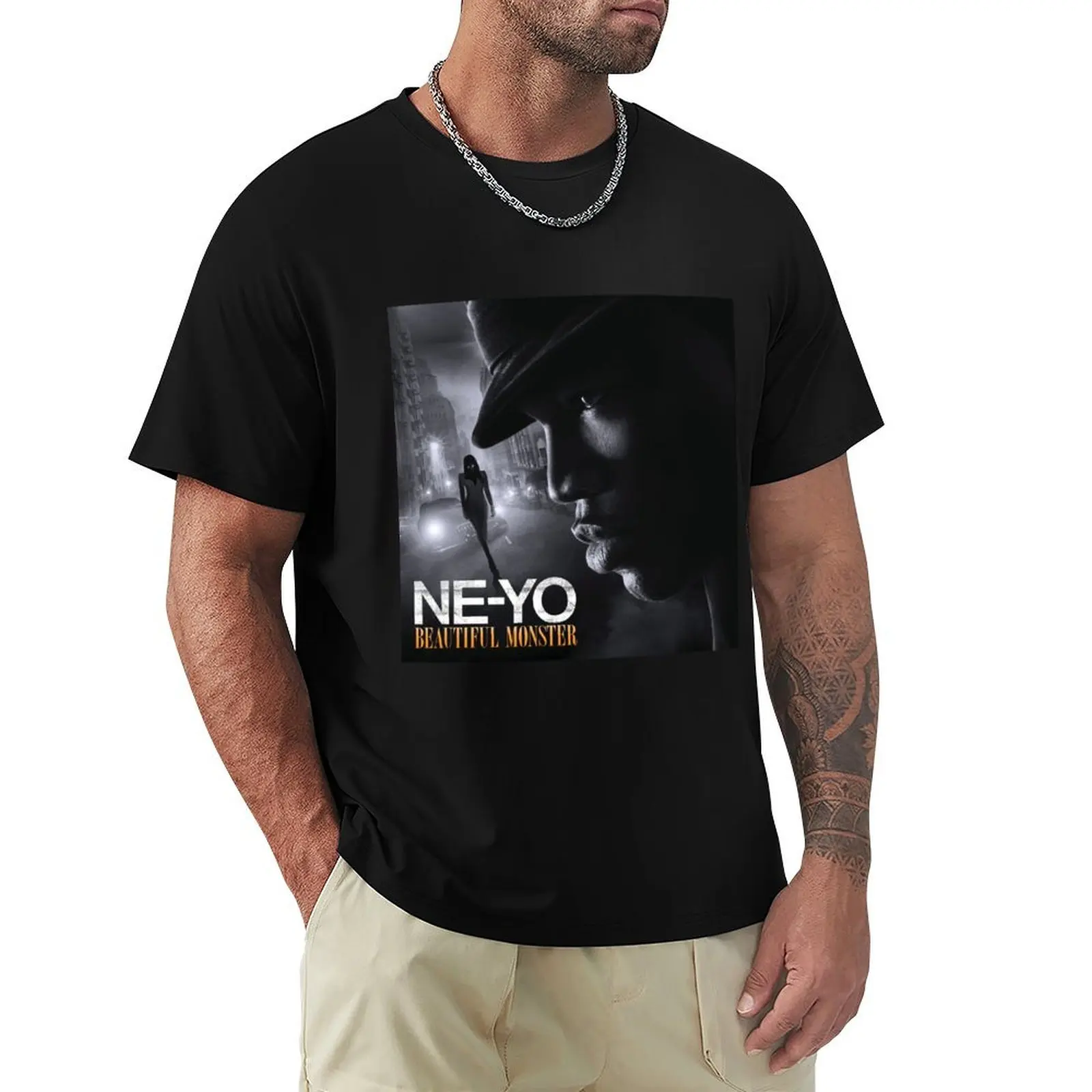 

Ne Yo beautiful monster T-Shirt vintage clothes plus size clothes customs design your own mens graphic t-shirts big and tall