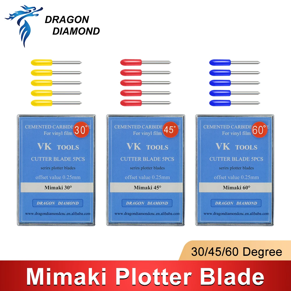 5/10pcs 30/45/60 Degree Mimaki cutting Blade Plotter cutting Blades Vinyl Cutter Knife for Mimaki Plotter