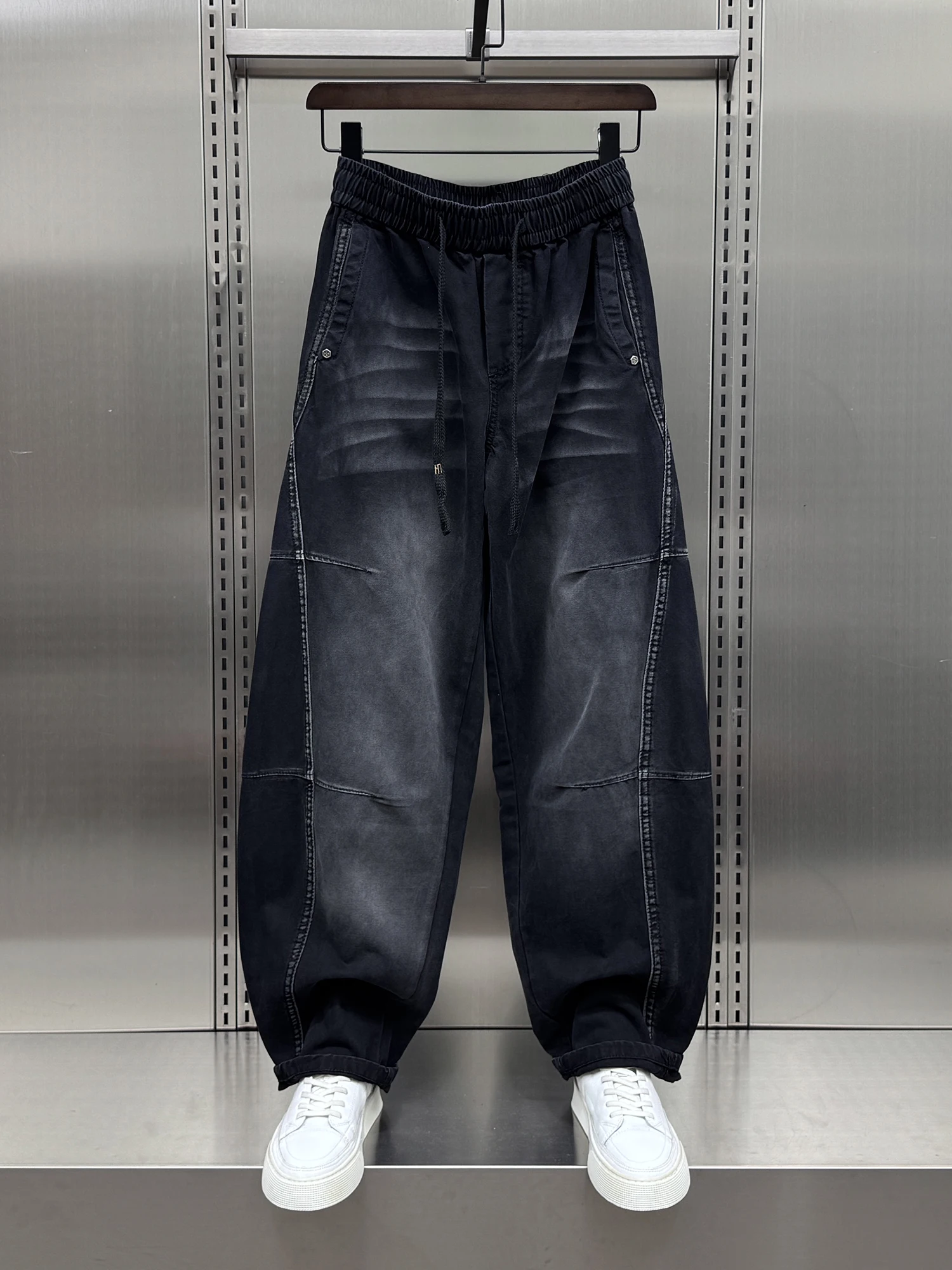 

Мужские повседневные брюки Waed: осенняя новинка, стильный свободный крой, удобные, дышащие, прямые штанины