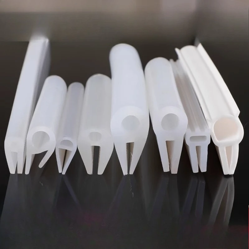 1M High-Temperature Resistant U-Shaped Silicone Sealing Strip - Waterproof, Shock-Absorbing Enhanced Durability and Protection
