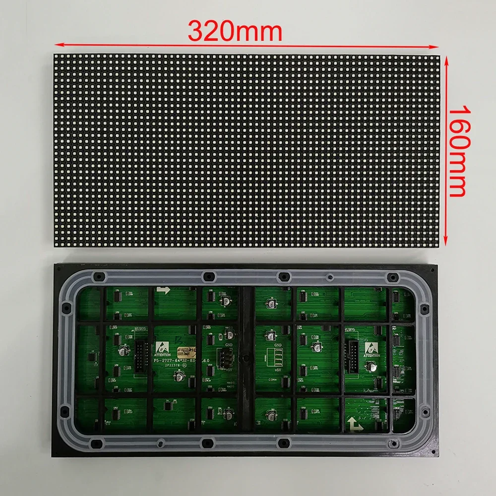 Modulo schermo display a led p5 modulo led smd p5 per interni/RGB 320mm * 160mm 64*32 pixel / p5 modulo matrice di punti led matrice per interni