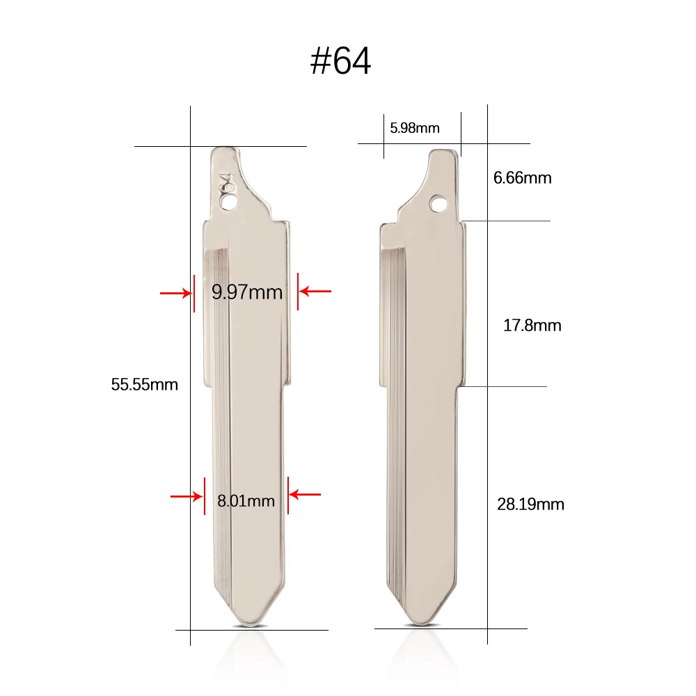 10Pcs Metal Uncut MAZ24 Blade Flip KD900 VVDI Key Blade #09 27 64 145 For Mazda M2 M3 M5 M6 M8 Axela Atenza CX-5 Auto Replace