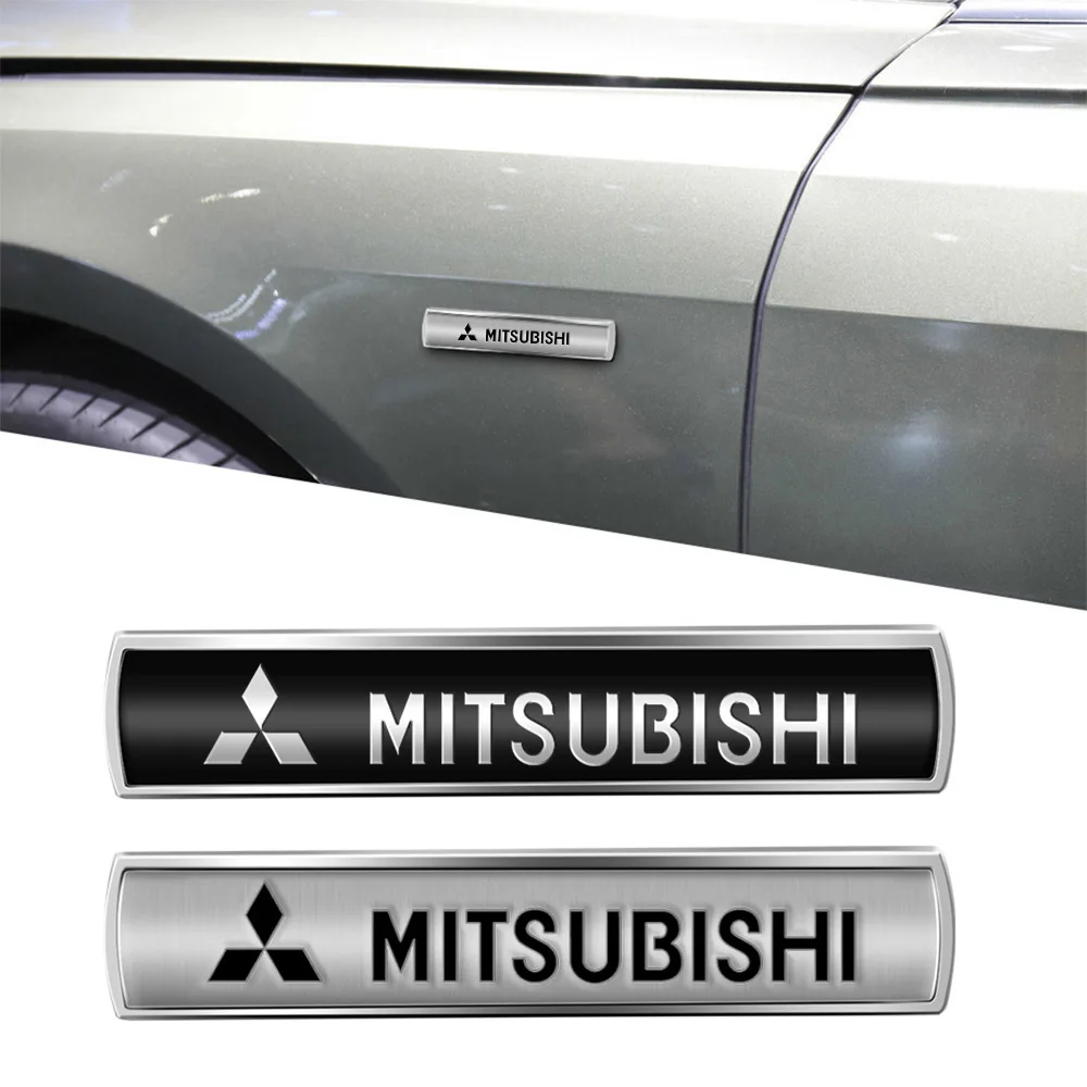 1Pcs Metal Alloy Car Wing Left & Right Side Badge Body Fender Stickers For Mitsubishi Asx Lancer 10 Outlander 3 l200 Xpander