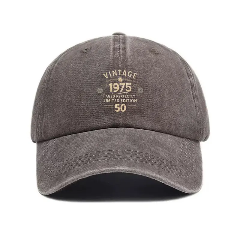 Men's Simple Retro Baseball Caps Wash for Outdoor Sports and Street Style Solid Color and Distressed Look for Men's Workout
