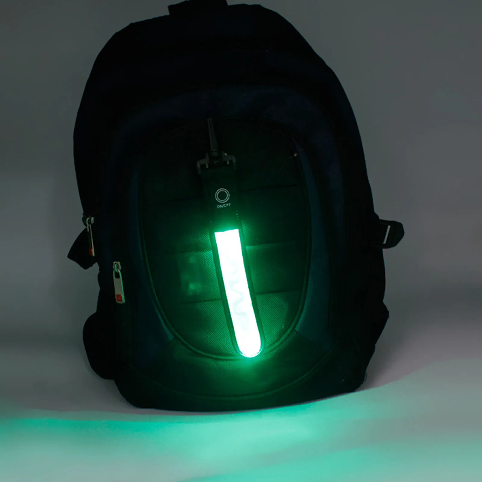 Reflective Strap Bag Pendant - High Visibility Safety Glowing Strap Tag Fast Slow Long Lighting LED for Outdoor Sports Riding Ni