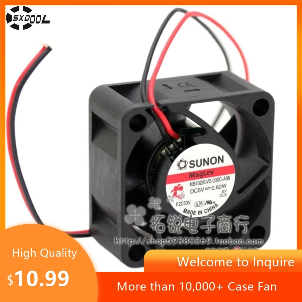 

For Sunon MB40200V2-000C-A99 4020 5V 0.62W Ultra-Quiet Cooling Fan