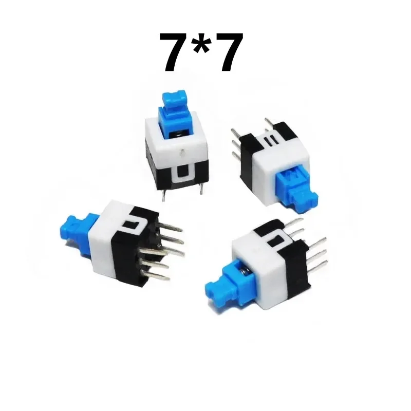 10PCS/LOT Self Locking / UNlock Push Tactile Power Micro Switch 6 Pin Button Switches 5.8x5.8 7x7 8x8 8.5x8.5mm