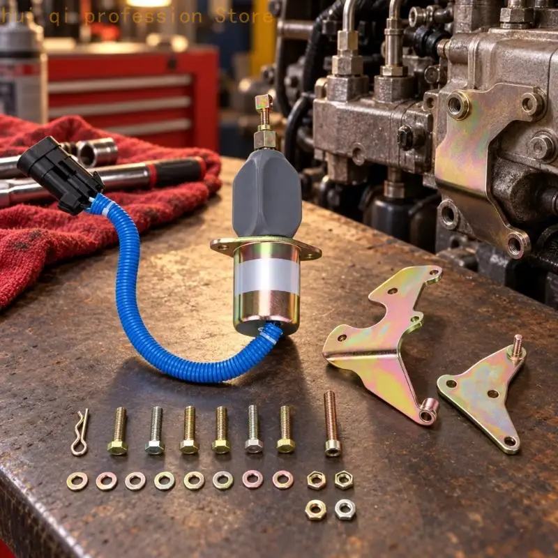 3931570 5016244AA Kraftstoffabschaltmagnet mit Steckdose und Kabelhülse H8WE – Detail 9