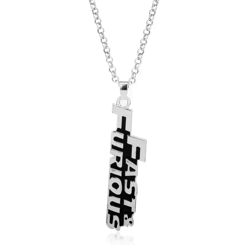 2023 Hot Selling Fast and Furious Stainless Steel Dominic Toretto Cross Y2K Necklace for Men Vin Diesel Pendant Keychain Gift