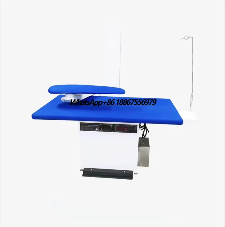 

Professional Vacuum Ironing Table with Boiler & Steam Boiler Heavy-Duty Pressing Board for Fabric & Garments