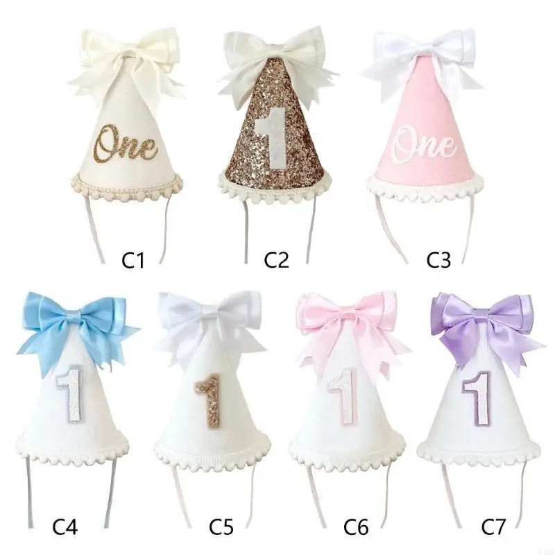 54DF قبعة عيد ميلاد الطفل العصرية أغطية رأس جميلة بعقدة فيونكة تتميز بالنعومة #5