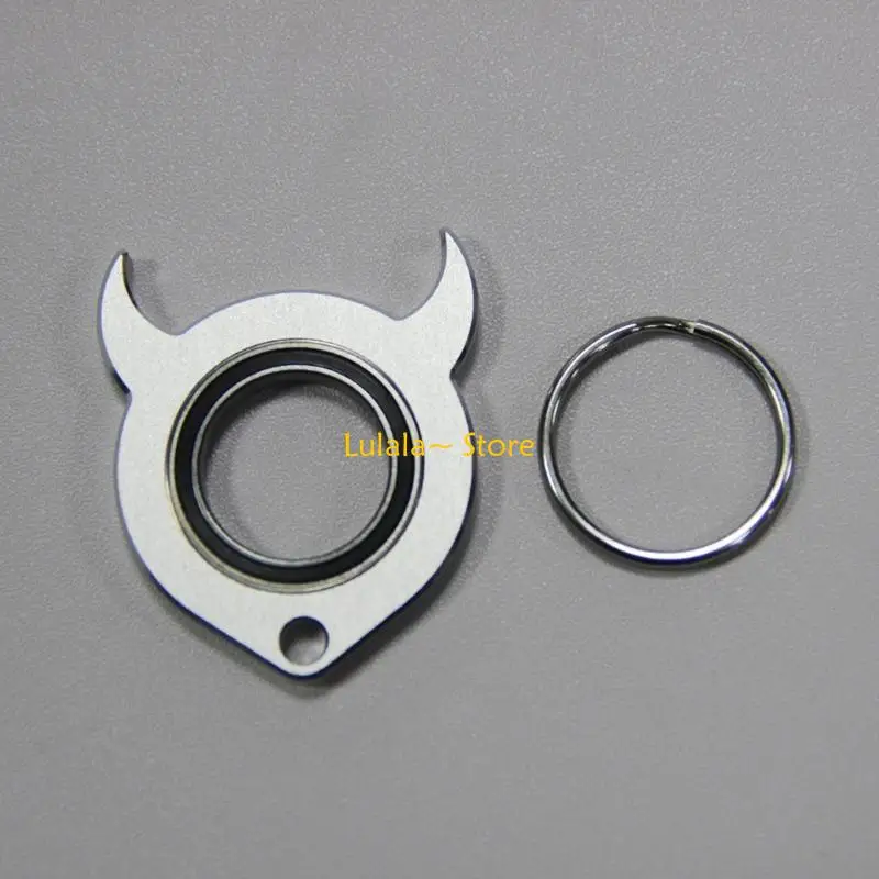 Y4QA القلق الإغاثة المفاتيح الدوار فيدجيتس لعبة معدنية الغزل خواتم الاصبع هدية