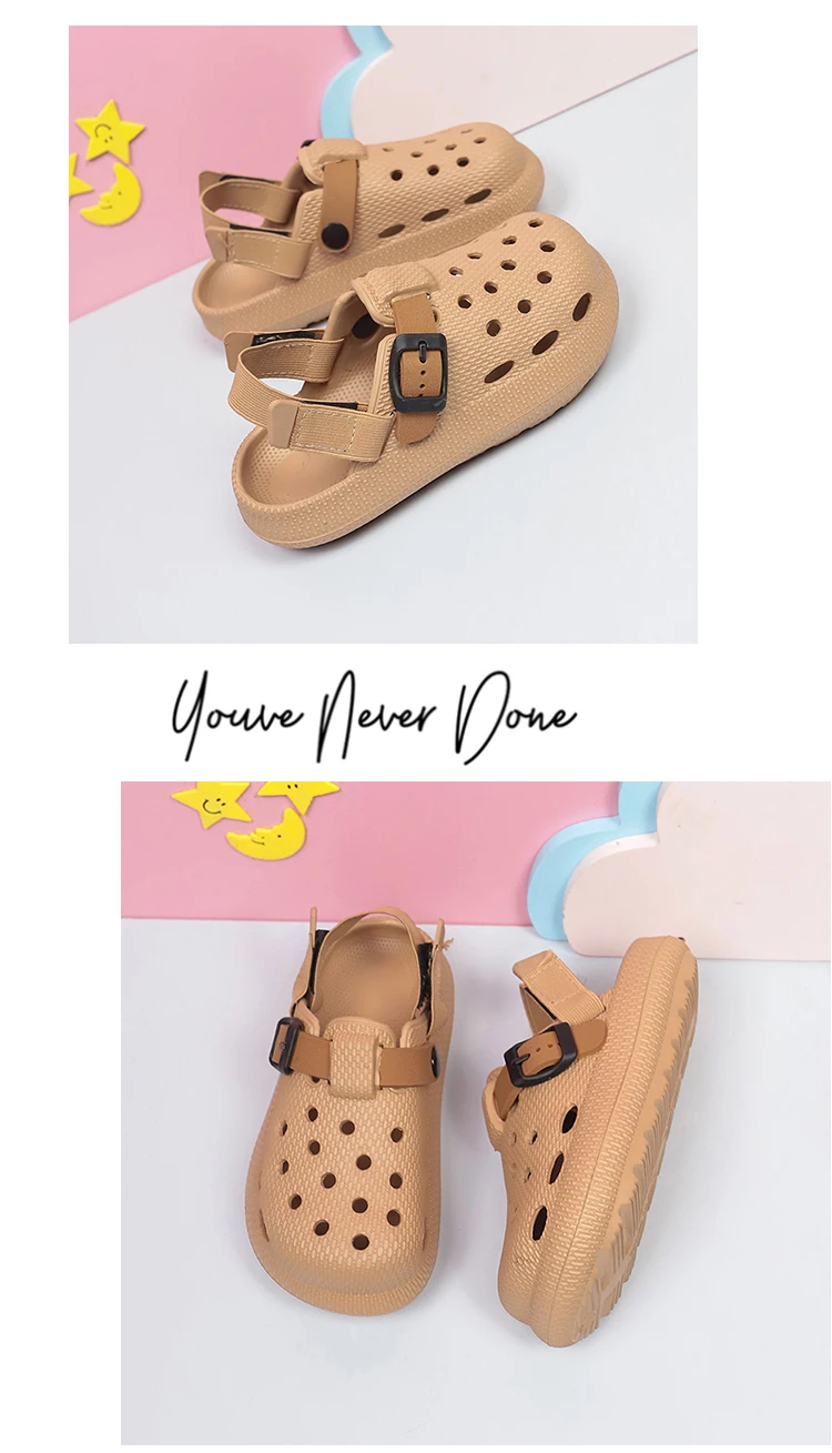 Neue Kinder-Clogs, Leichte Sommer-Sandalen mit Geschlossenem Zehenbereich für Jungen und Mädchen, Outdoor-Strandsandalen – Detail 14