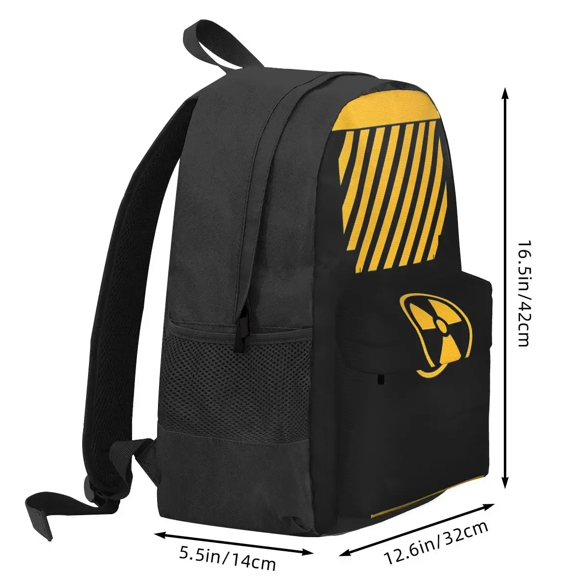 Mochilas radioativas amarelas para meninos e meninas, mochilas escolares infantis, mochila infantil dos desenhos animados, bolsa de ombro