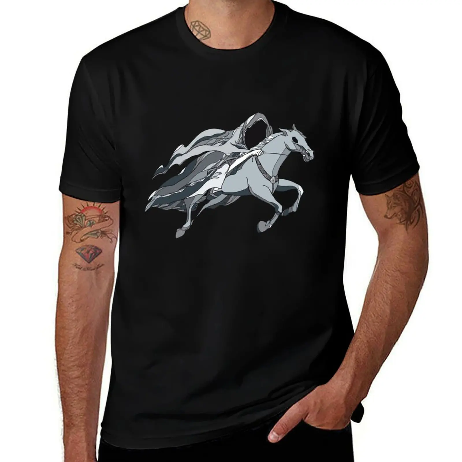 Mythological Nazgul. T-Shirt Large Size Basic Casual T-Shirt