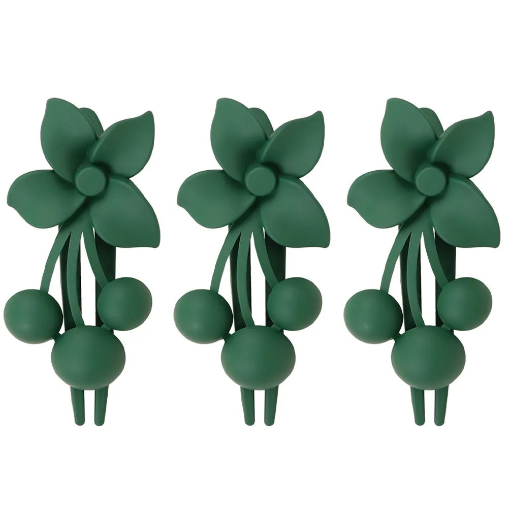 

3 Pcs Flower Hairpin Accessories for Women Matte Barrettes Abs French Clips Miss