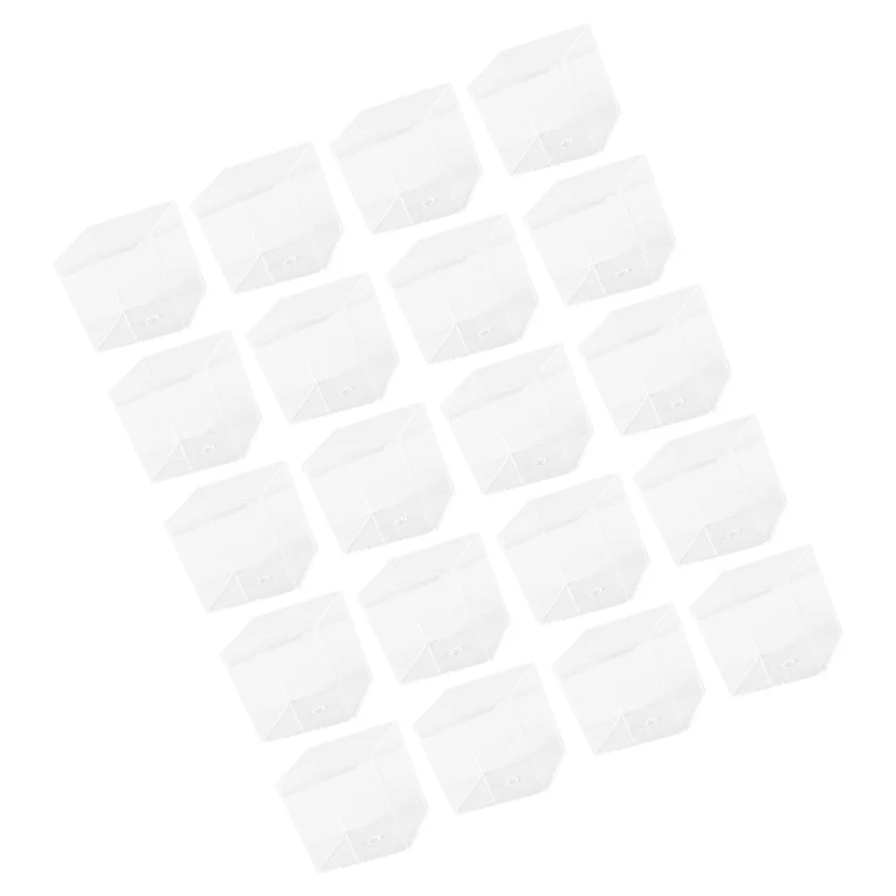 

30Pcs Clear Pudding Cups Fine PP Material Disposable Dessert Cups for Juice Coffee Milk Smoothie Transparent Mousse Containers