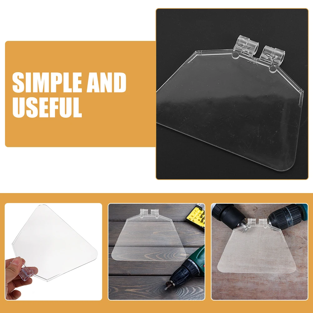

4pcs Transparent Bench Grinder Eye Cover Eye Protective Shield Accessories for Electric Tools 5inch