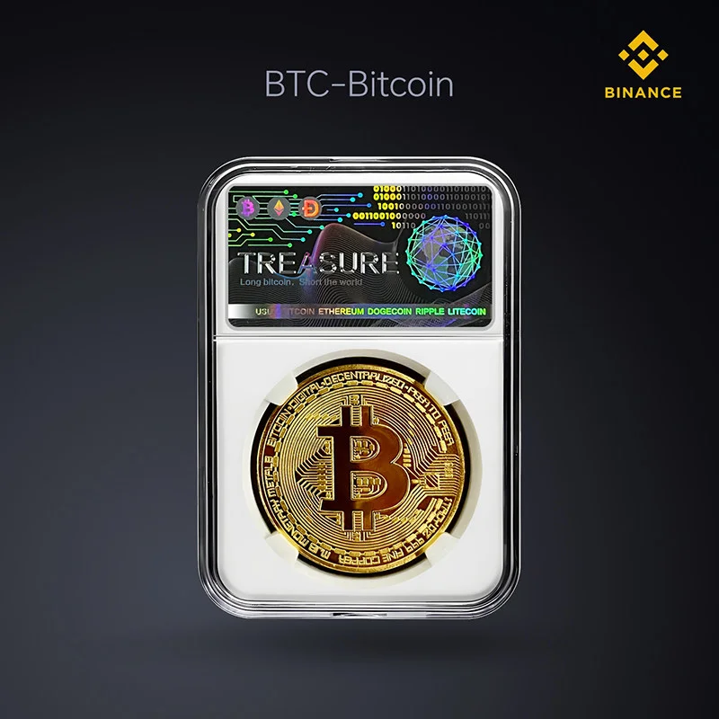 Creative Bitcoin BTC World Coin Collectible Virtual Currency Ethereum Dogecoin Memorial Gift for Collectors And Fans