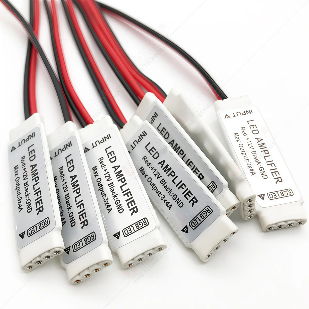 2pcs DC12V 3x4A Mini RGB Color LED Amplifier Repeater Dimmer Controller For LED Strip Light 5050/2835/3528//5630/3014 Strip