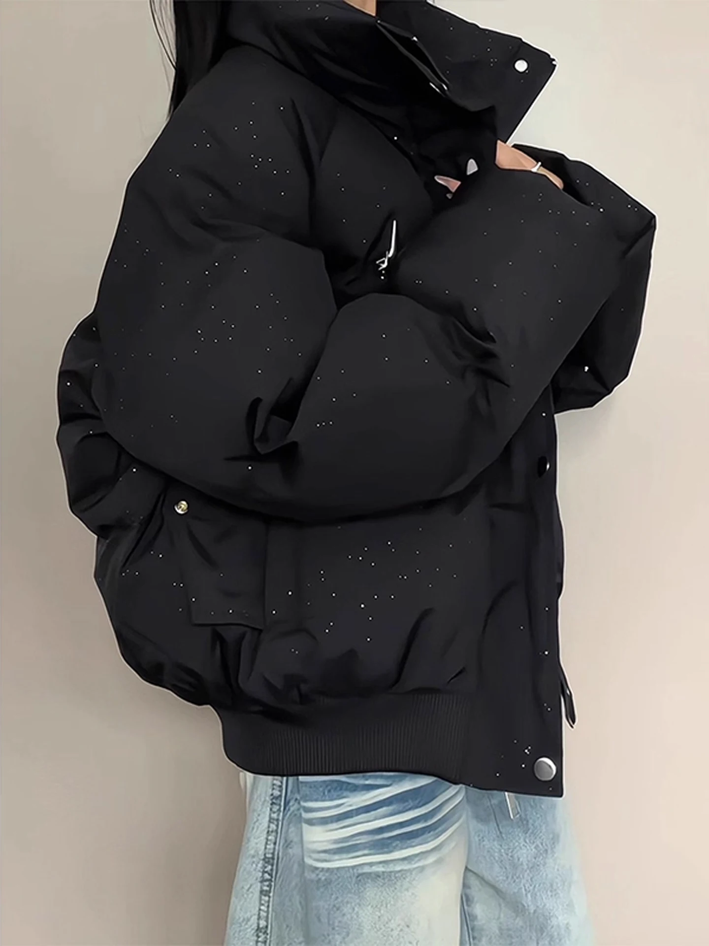 

Мужская зимняя хлопковая куртка Bla Thiened: теплая, утепленная, в американском стиле, из полиэфирного волокна, для повседневной носки