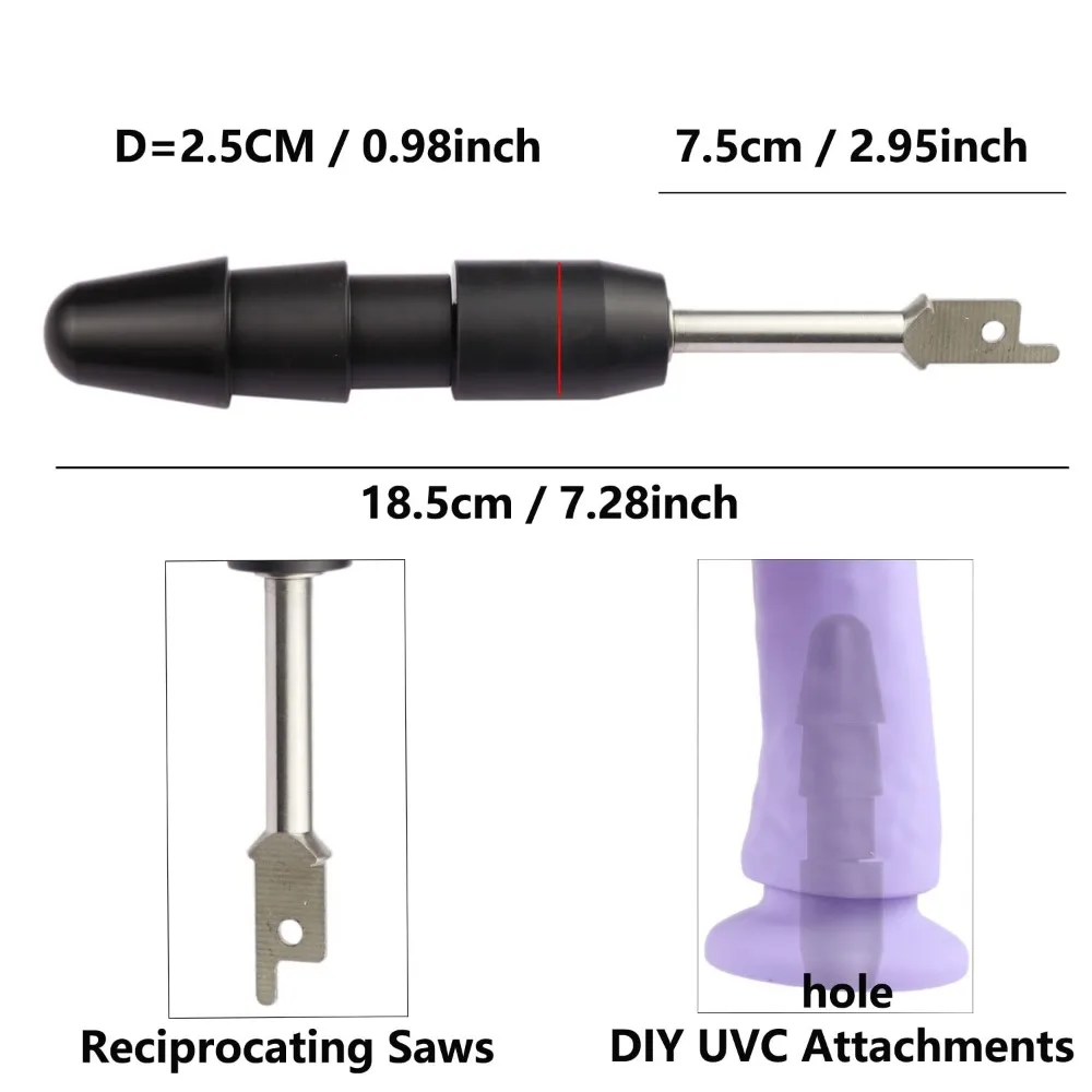 Reciprocating Reciprocating saw fittings Dildo DIY Accessories Fredorch Sex Machine Anal Toys Adapter Connector UVC Attachments