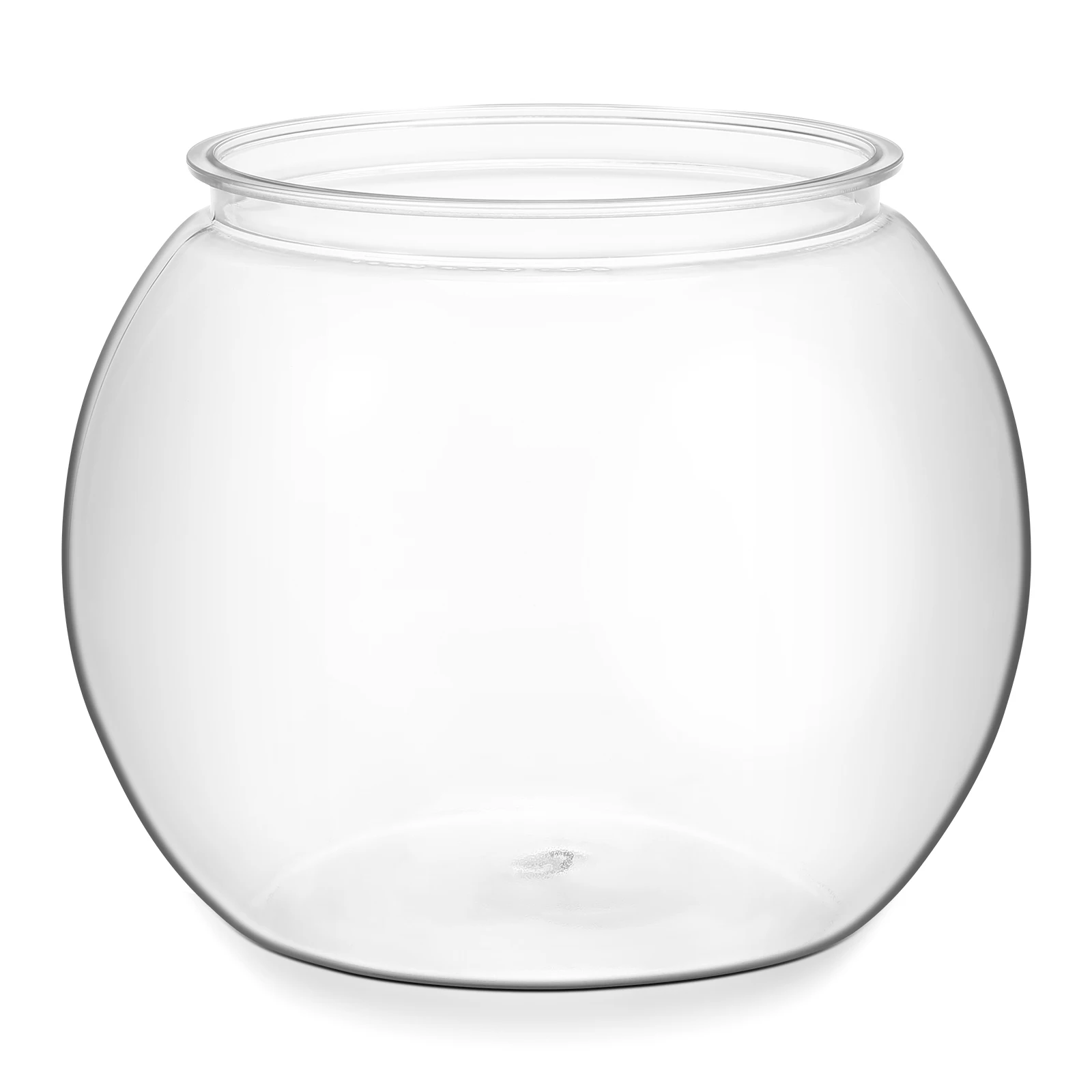 

Desktop namental Tank Clear Goldfish Bowl Keeper Plastic Round Aquarium Fish Tank Holder Small Container Pet Portable Office