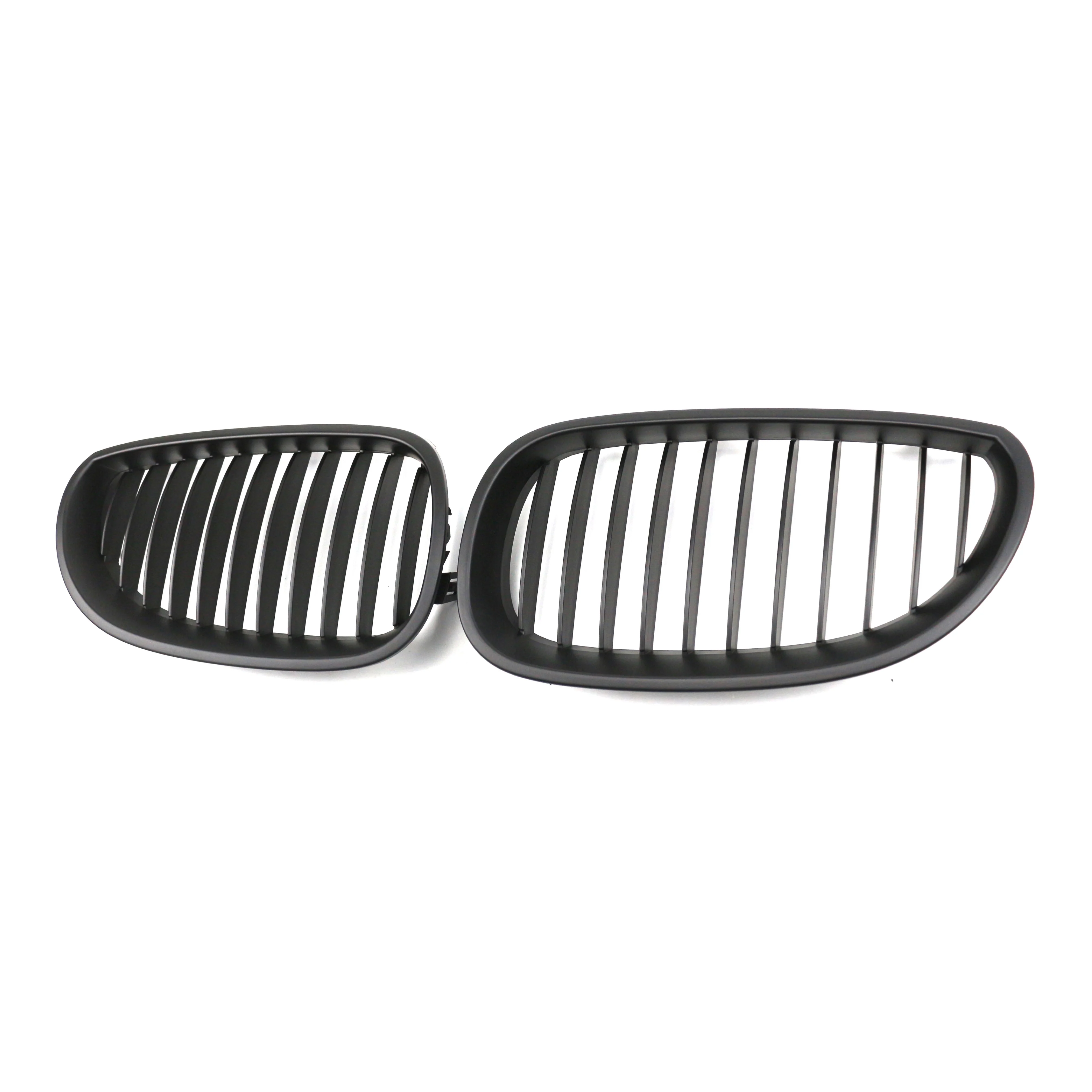 

Car Grill Matte Black Front Bumper Kidney Grille Single Slat Racing Grill For BMW 5 Series E60 2004-2009