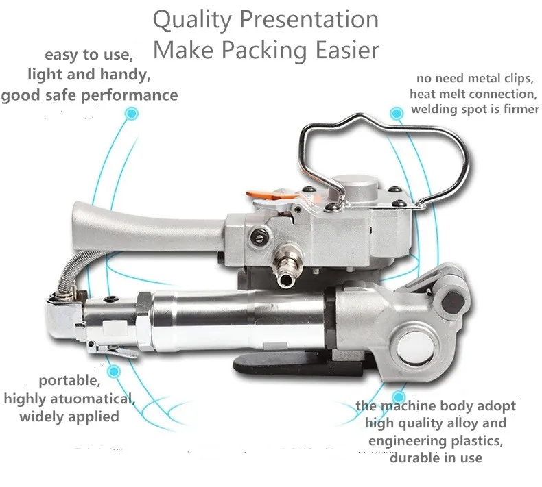 2025 Top Rated Models Recyclable Pneumatic Strapping Tools for Composite Polyester Strap