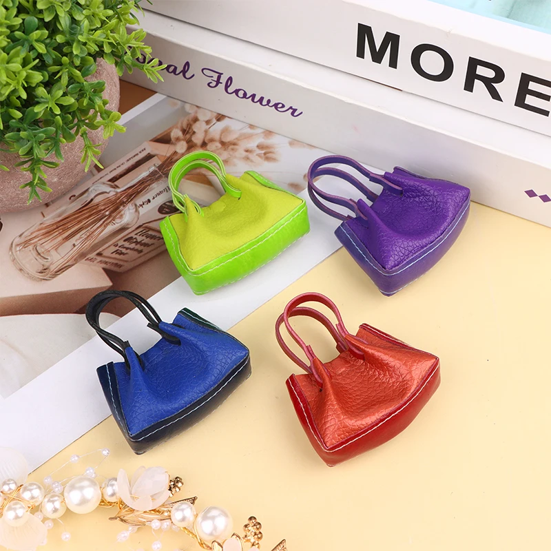 Borsa a mano in miniatura per casa delle bambole Borsa per bambola Mini borsa a tracolla Modello per bambini Fai finta di giocare Accessori per casa delle bambole giocattolo