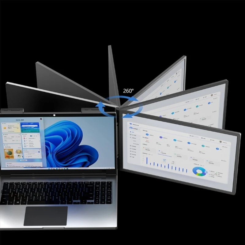 

Тонкий 14-футовый внешний дисплей для ноутбуков, 45% NTSC Color Spectrum, гибкий, для путешествий, с несколькими подходами и настраиванием