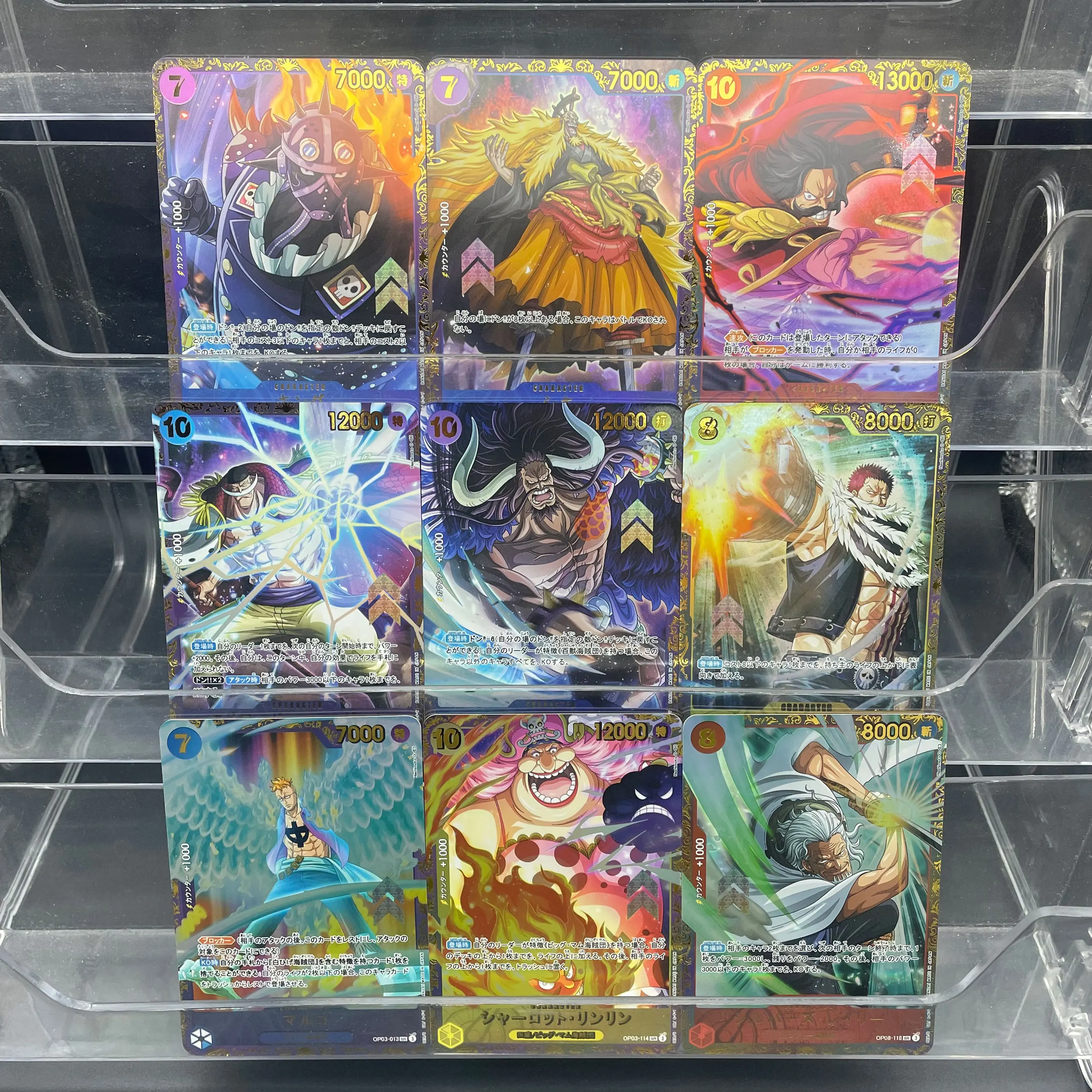 

9 шт./компл. DIY OPCG Tournament 2 японская версия Луффи Ника Белая борода Кайдо Шанкс Энель преломляющая цветная флэш-позолоченная карта