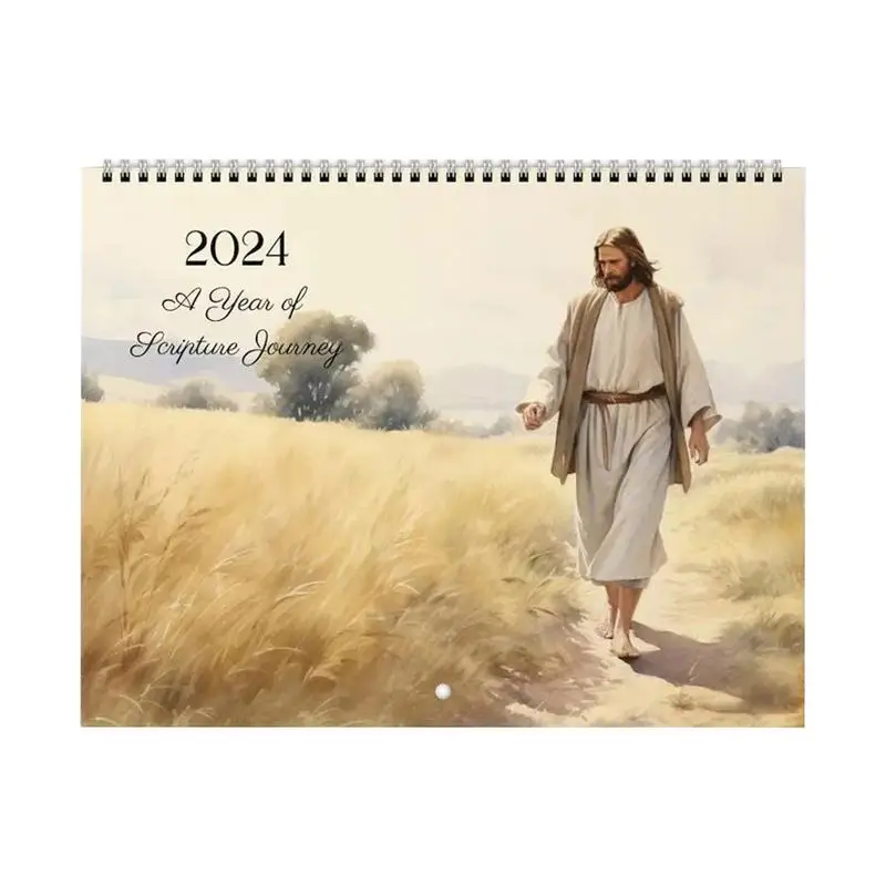 

Jesus Christ 2024 Wall Calendar Wall Art Calendar 2024 Monthly Calendar 11X8.5Inch Inspirational Wall Decor For Wall Workplace