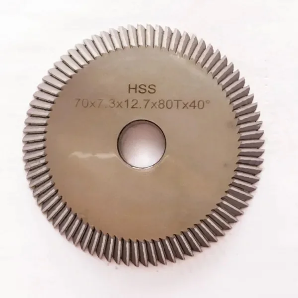 0011 angle milling cutter 70*7.3*12.7 key slotting milling for WENXING 100D 100E 100F 100G Key machines