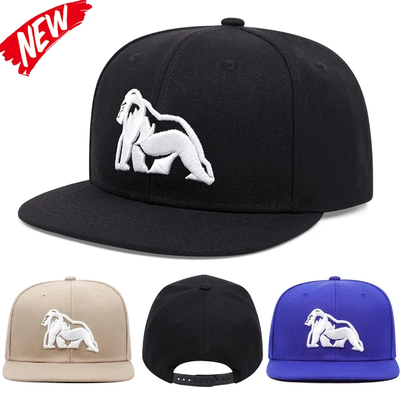 Fashion Gorilla Embroidery Cap Men Women Adjustable Hip Hop Baseball Cap For Unisex Outdoor Casual Sun Hat Snapback Hat ﻿