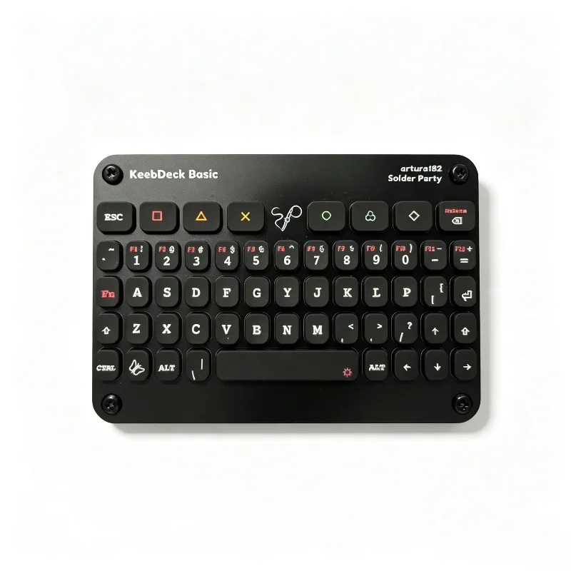 Keebdeck Basic Wired Mini Keyboard Stm32f042 Chip+p5032ktr Backlight Usb Diy Silicone Keyboard