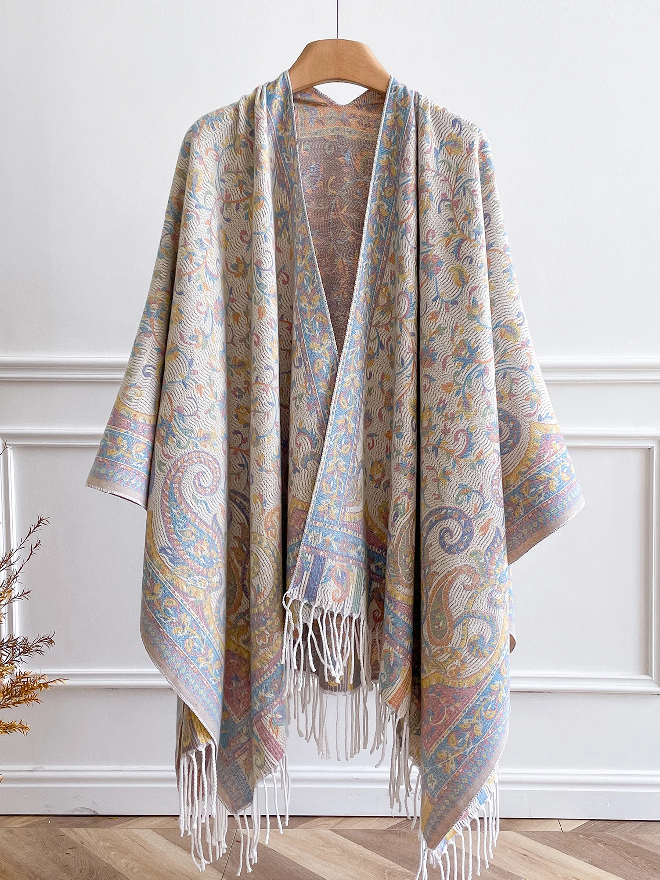 

Роскошный брендовый кашемировый женский шарф с цветочным принтом, зимняя теплая шаль и бандана, пашмина, женский платок, квадратное толстое одеяло, пончо