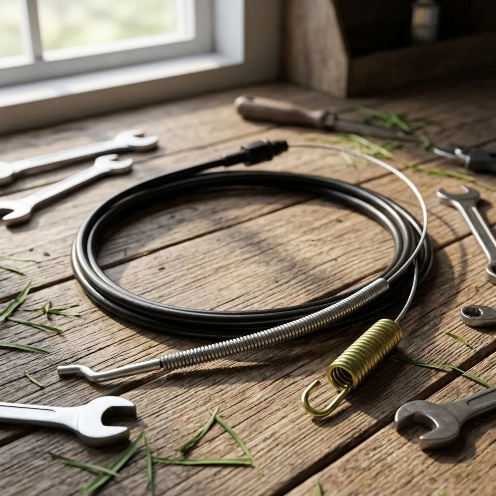 Metal Throttle Cable Designed for Toro For Lawnmowers Models 20001-20111 172.7 cm Length with Z Bend and Spring