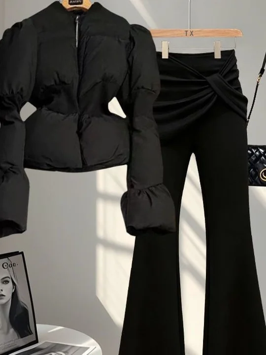 

Утепленная хлопковая стеганая куртка Sli Bla Thiened, короткая зимняя одежда в корейском стиле, пальто маленького размера для женщин