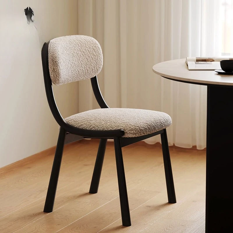 كرسي طعام من الخشب الصلب البسيط، كرسي منزلي فاخر، كرسي مكياج جديد عتيق #1