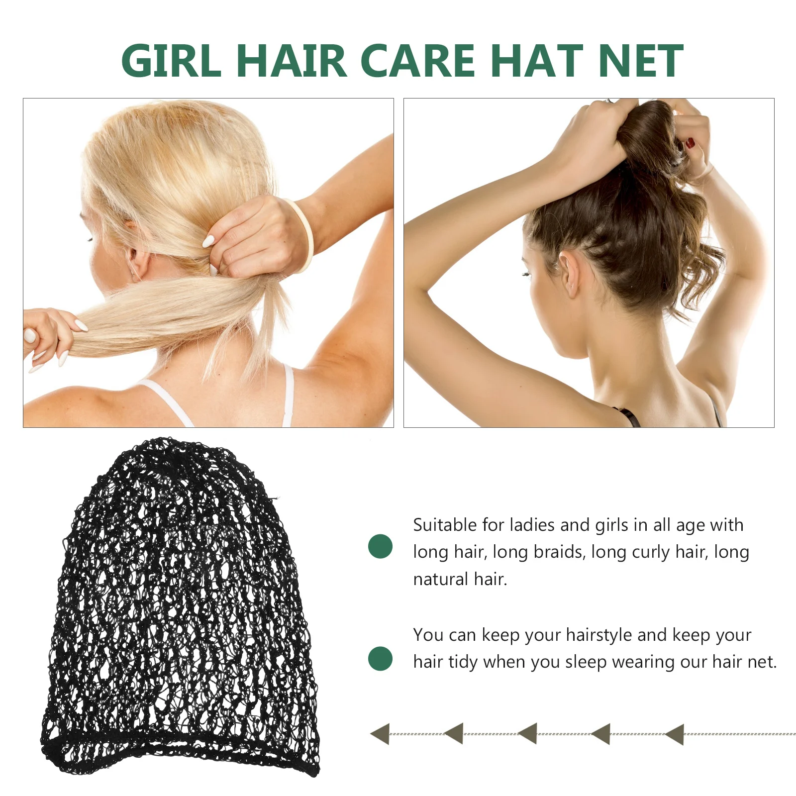 

Hair Net Bag Rayon Cover Clip Bun for Ballet Man Crochet Covers Nets