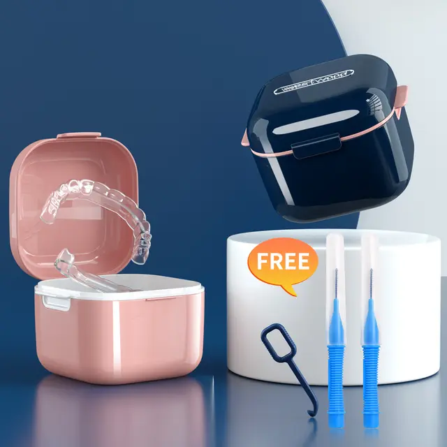 High Quality Orthodontic Retainer Braces Storage Box Soaking