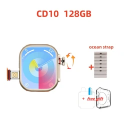 CD10 Cellular Card Global Version Smart Watch 4GB RAM AMOLED Wifi GPS 128GB ROM Position APP Bluetooth Men Women Wireless