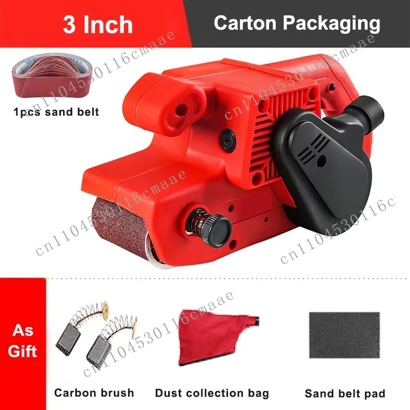 Industrial 4 Inch Woodworking Polishing Belt Sander 1600 Watt Variable Speed Wired Electric Wood Planer Mini Belt Sander