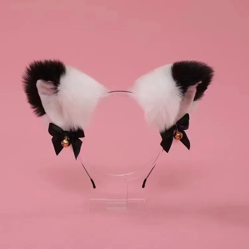 Cute Fashion Women Cat Ears Hair Hoop Girls Hairpin Plush Ears for Head Band Handmade Cosplay Costume Hair Accessories Headband