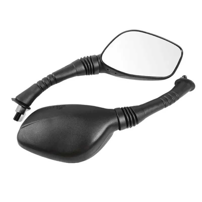 Universal Motorcycle Rearview Mirror Compatible with Haojue HJ110-2ACD Xiyun Curved Beam Scooter Left Right Side View