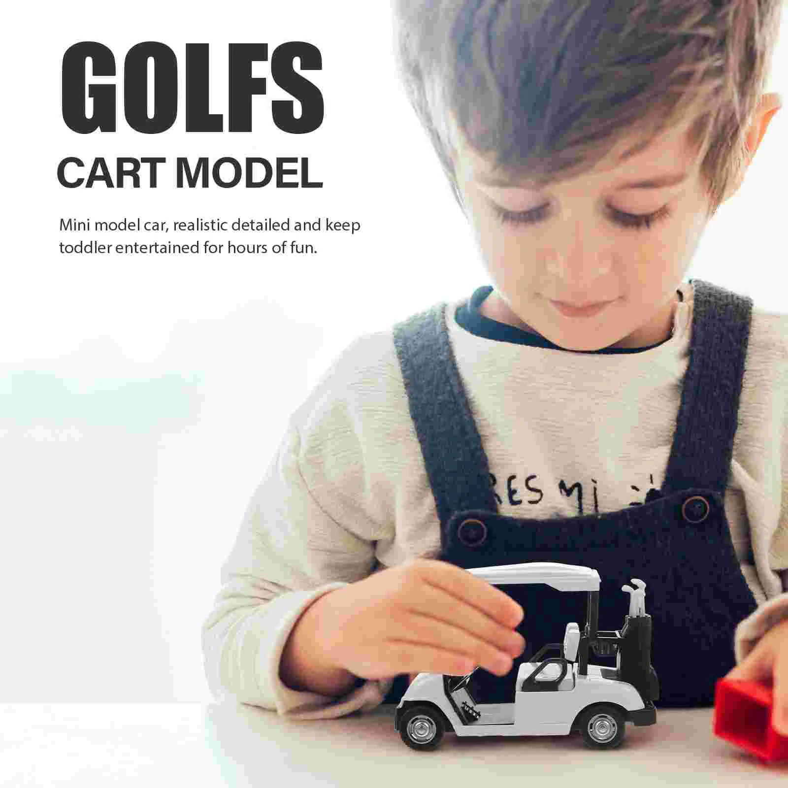 Hand Truck Dolly Model Car 1:20 Scale Toy Shopping Cart Red Golfs Alloy Baby Boy